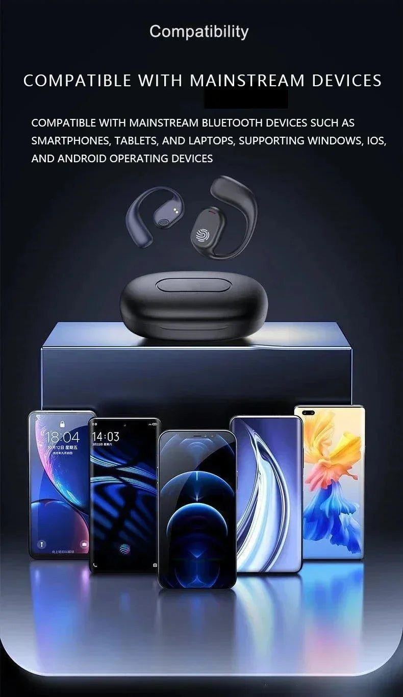 Auriculares Lenovo de conducción ósea, auriculares inalámbricos deportivos con Bluetooth 5,3, HiFi 9D, estéreo, resistentes al agua, TWS, Control táctil, cancelación de ruido