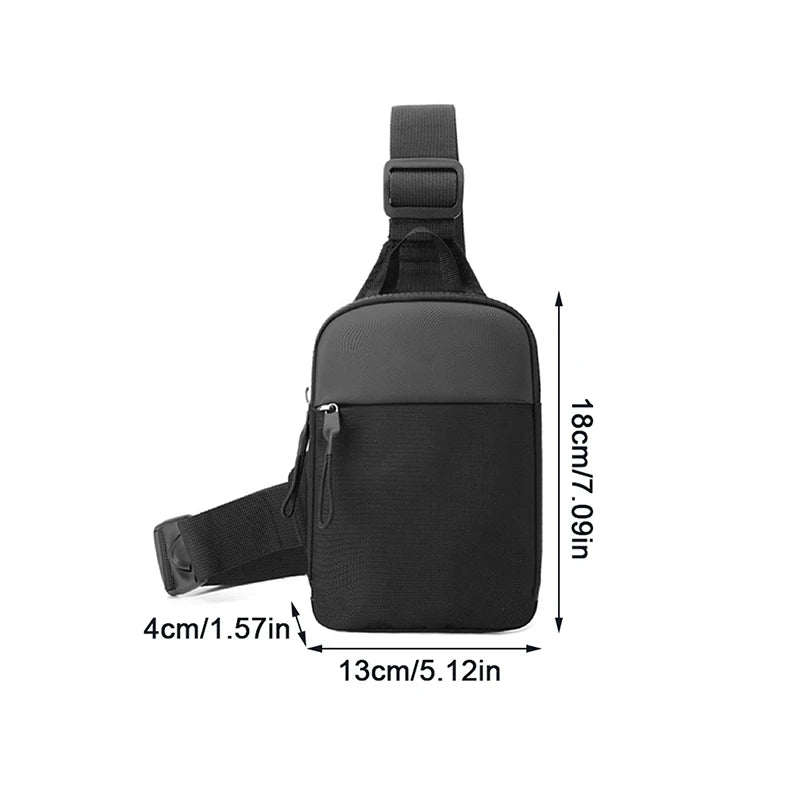 1Pieces Men's Chest Bag Fashion Small Canvas Shoulder Crossbody Bags Outdoor Mountaineering Bag Christmas Gifts