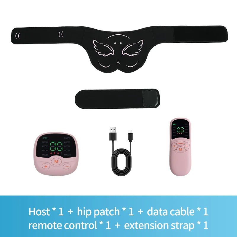 Estimulador muscular eléctrico de glúteos EMS, entrenador de caderas, recargable por USB, levantamiento de glúteos, tóner muscular, perder peso, quema de grasa, Fitness