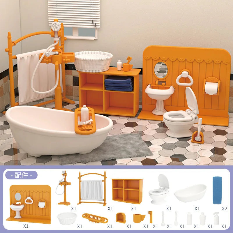 Mini juegos de compras de supermercado, muebles para casa de muñecas, accesorios, juguetes educativos intelectuales para niños, juguetes de interacción familiar