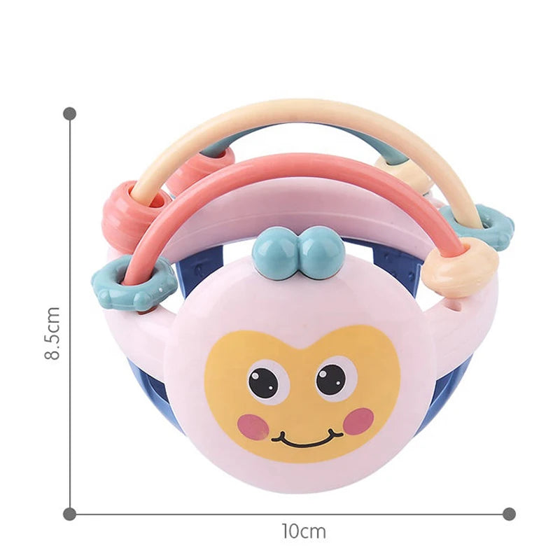 Juguetes de dentición suaves para bebé, sonajero mordedor sensorial educativo para recién nacido, Bola de agarre manual táctil, juguete para desarrollar la pelota infantil