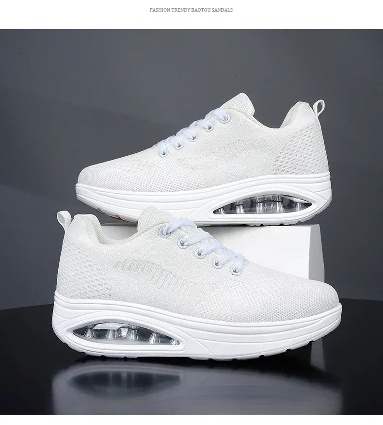 Zapatos deportivos con plataforma para hombre, Tenis masculinos, Zapatillas, Zapatillas, zapatos blancos para mujer, deportes aéreos informales