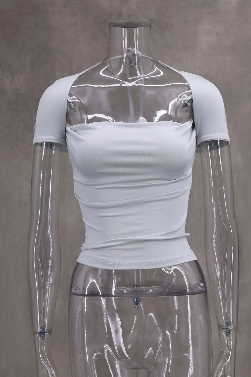 Camisetas sexis con cordones lisos para mujer, camisetas sin mangas con espalda descubierta y cuello Halter elegante, Top corto elástico Y2K para chica joven