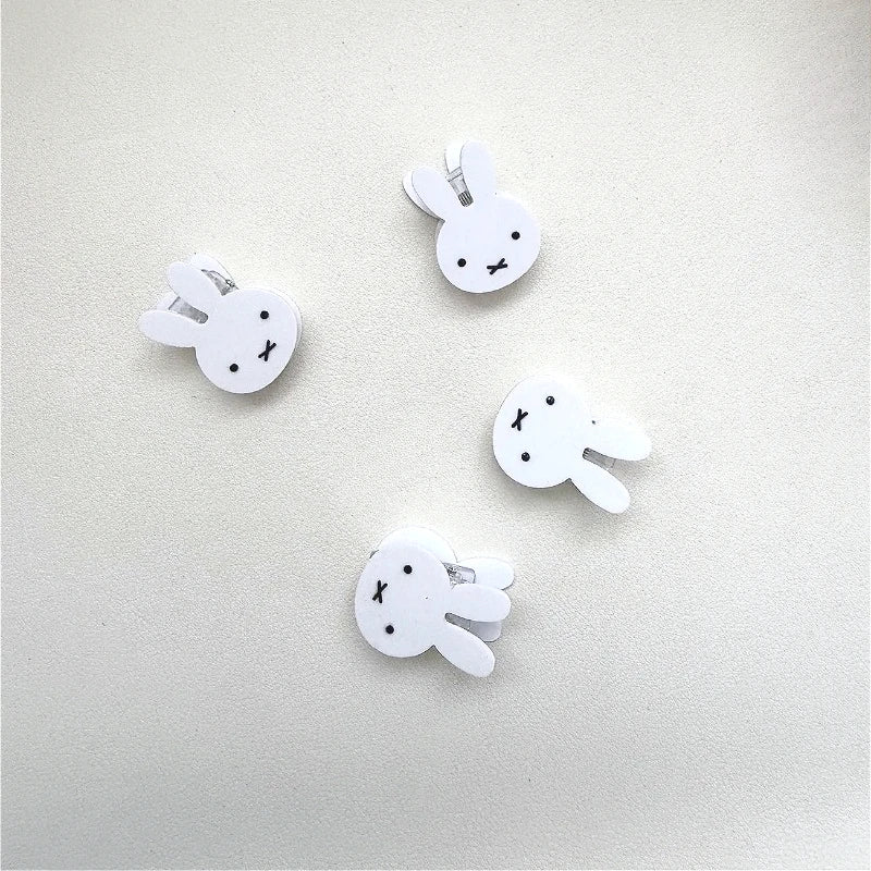 Miffy Rabbit PP-Clips Kawaii Soportes de fotos de plástico transparente para la escuela/oficina Clips de documentos duraderos para entradas y recibos