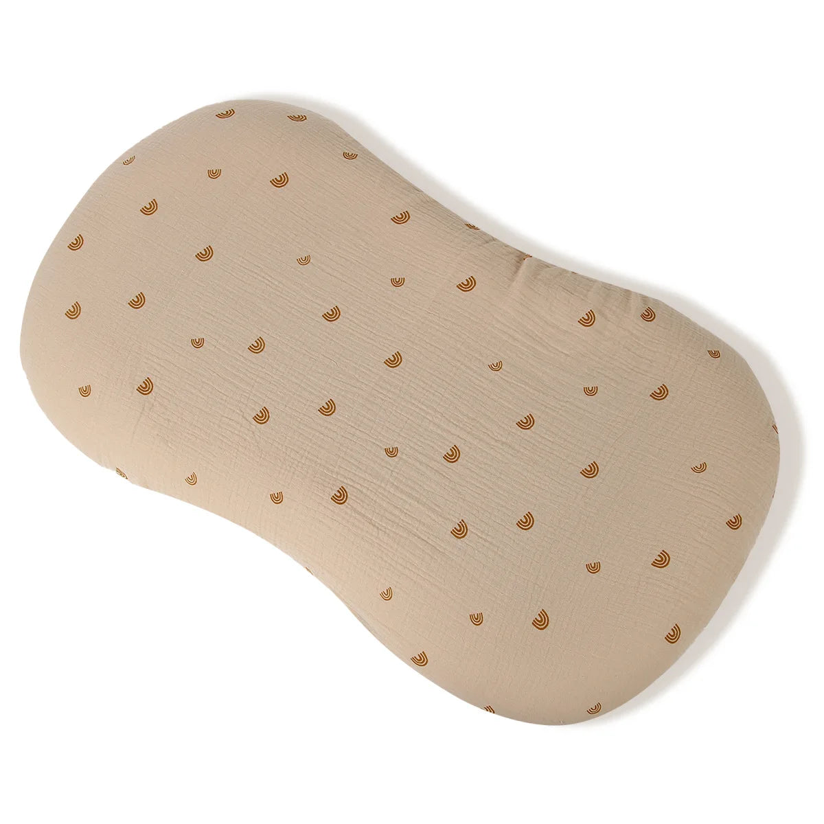 Sábana ajustable para cuna de muselina arrugada de algodón 100% para bebé, suave, transpirable, Color sólido, funda de colchón para cuna de bebé, ropa de cama