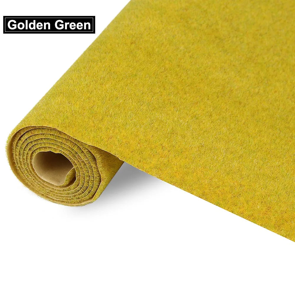 Evemodel-alfombrilla de césped de 0,4 m x 1m, modelo de césped Artificial verde, alfombras de césped para modelo arquitectónico, diseño de tren de paisaje, escala HO O N