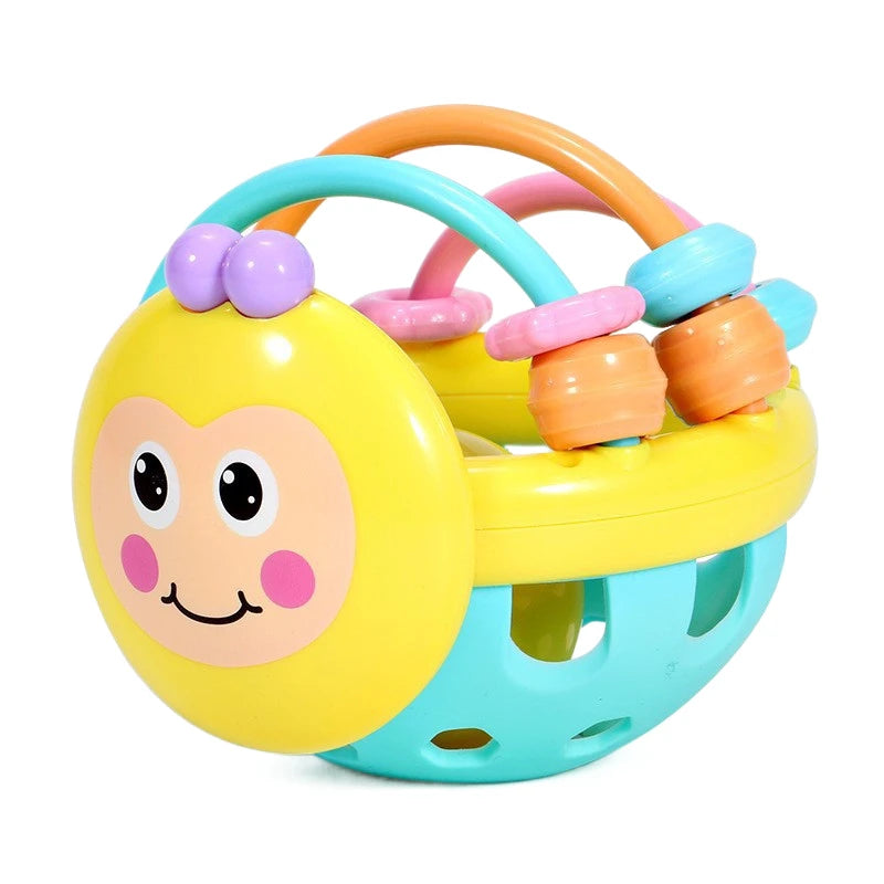 Juguetes de dentición suaves para bebé, sonajero mordedor sensorial educativo para recién nacido, Bola de agarre manual táctil, juguete para desarrollar la pelota infantil