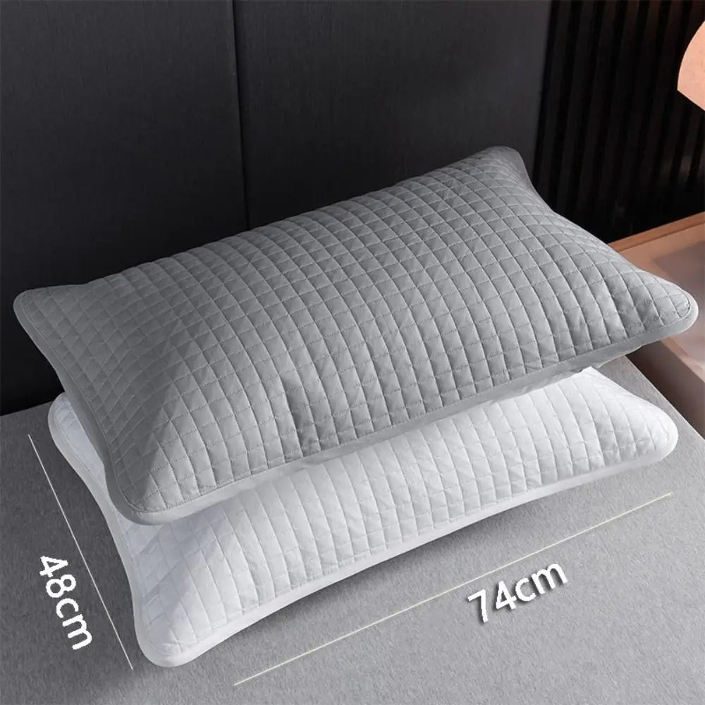 Funda de almohada de algodón, capa de aislamiento, funda de almohada de aceite para la cabeza, Protector antiácaros, almohada a prueba de sudor, protección central para el hogar