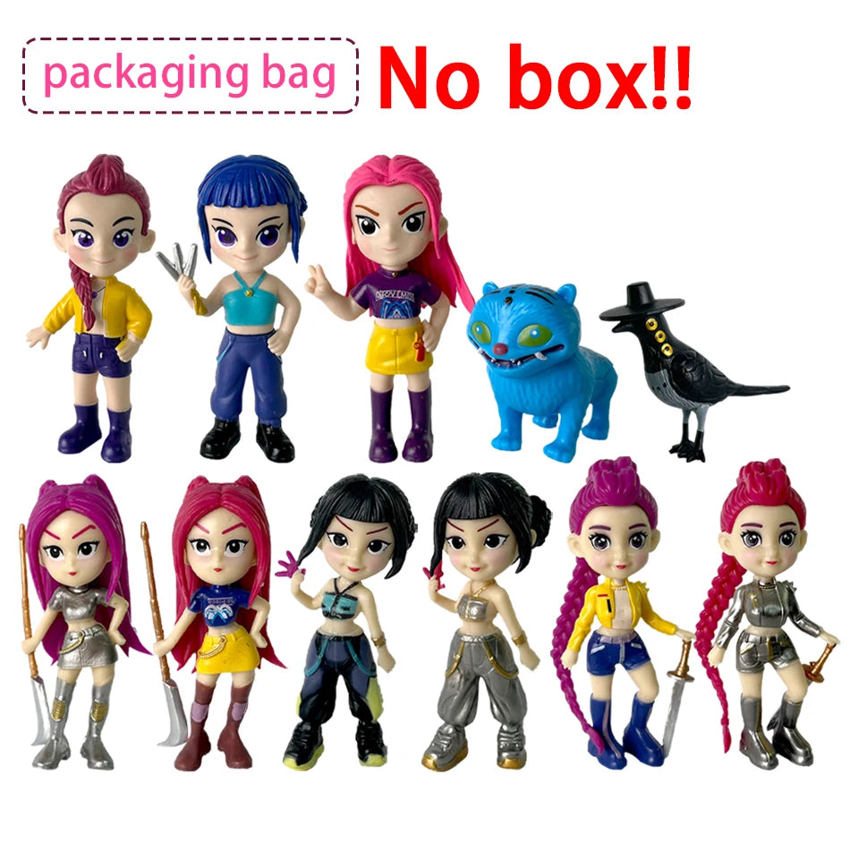 2026 Hot Kpop Devil Hunter Rumi Zoe Mira anime colección de personajes de cloruro de polivinílico baratijas de escritorio regalo para niños