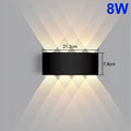 Lámpara de pared LED arriba y abajo, luz de pared Interior impermeable para dormitorio, sala de estar, pasillo, iluminación interior y exterior