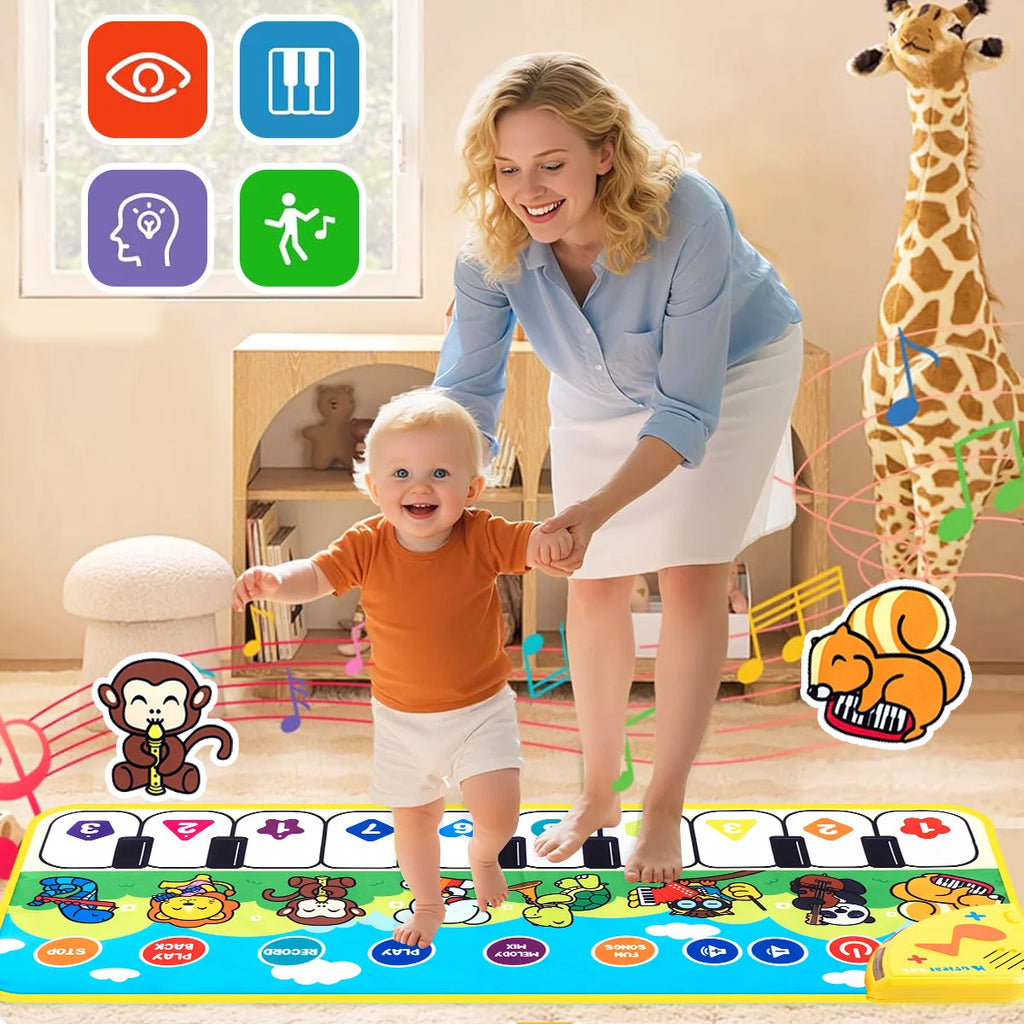 Instrumentos de juguete musical, almohadillas de piano, juguetes educativos musicales, estimulan las sentidos de los niños, estimulan el interés de los niños en la música
