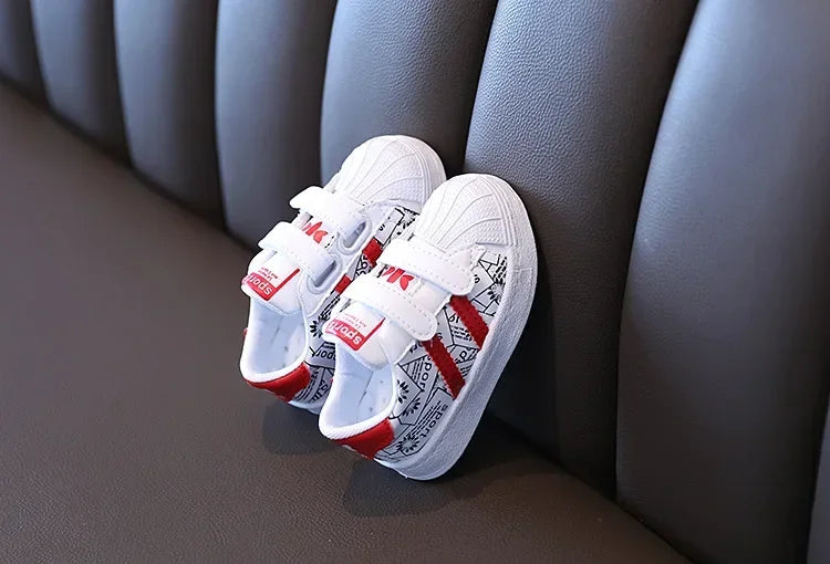 Zapatos infantiles para bebés, niñas y niños, zapatillas antideslizantes con parte inferior de goma suave, zapatos planos informales, talla 21-30