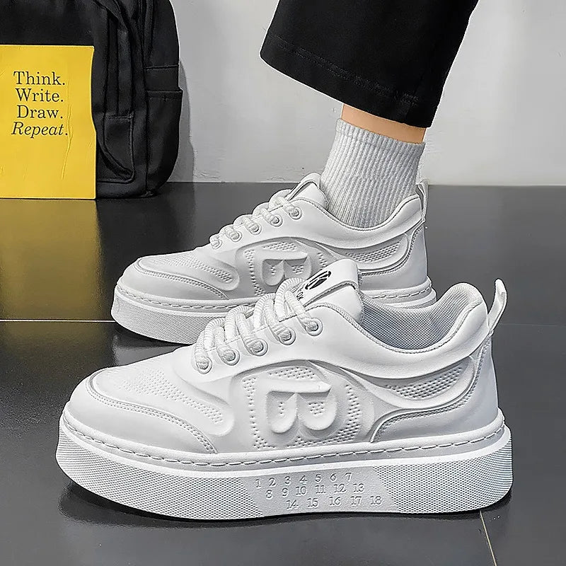 Tenis Para Hombre 2025, zapatos deportivos informales Para Hombre, tendencia Primavera Verano, zapatos planos bajos de cuero, calzado para caminar para Hombre, versátil Plus