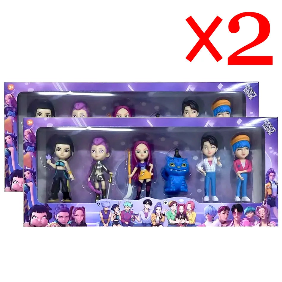 2026NEW Kpop Devil Hunter Rumi Zoe Mira anime colección de personajes de cloruro de polivinílico baratijas de escritorio regalo de Año Nuevo para niños