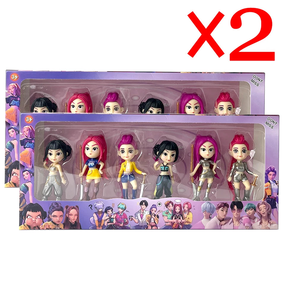 2026 Hot Kpop Devil Hunter Rumi Zoe Mira anime colección de personajes de cloruro de polivinílico baratijas de escritorio regalo para niños
