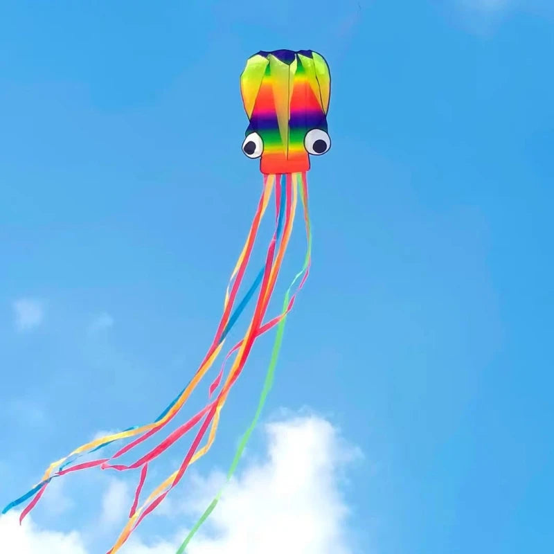 Cometas de pulpo, juguetes de jardín, cometa voladora, cometas inflables profesionales de parapente, cometa suave con cuerda, cometa dragón, cometa de exterior con alerón