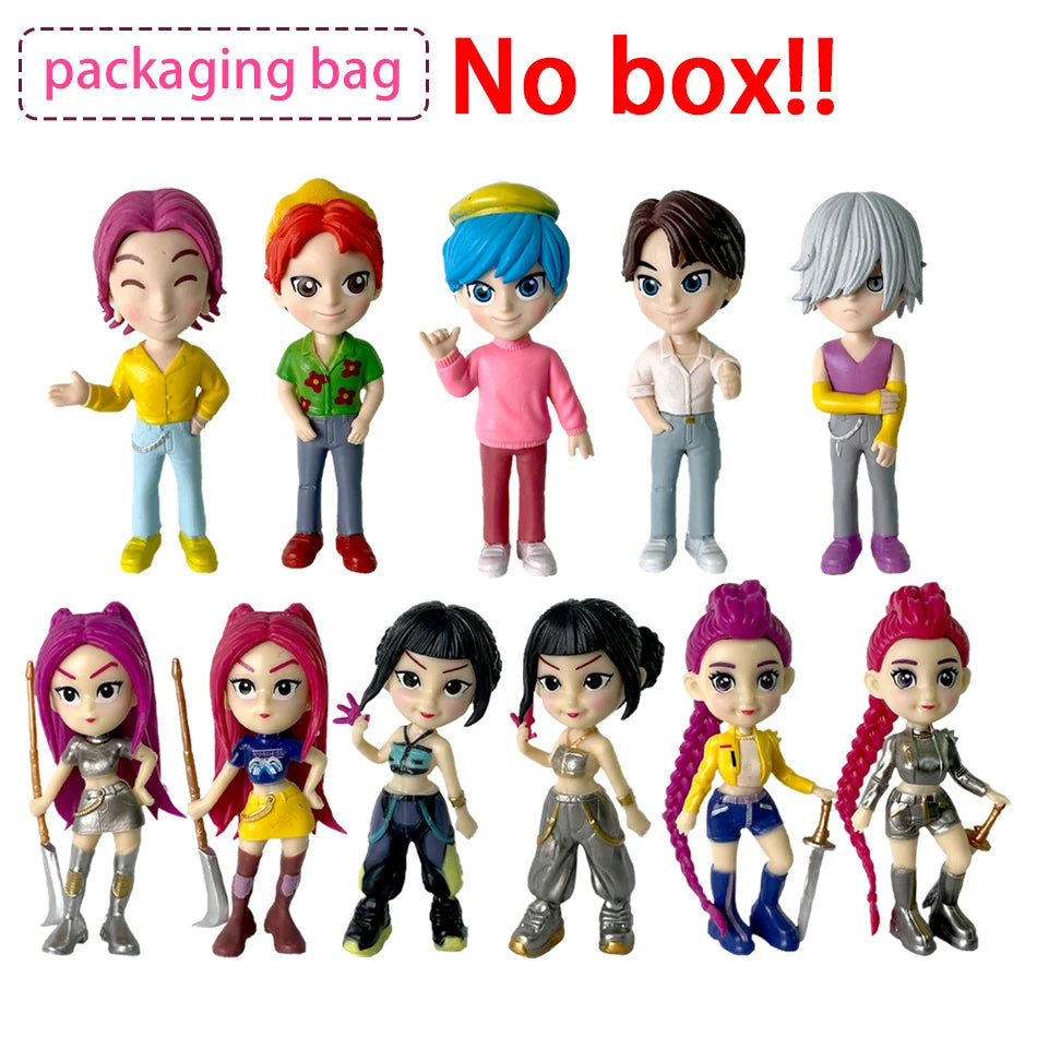 2026 Hot Kpop Devil Hunter Rumi Zoe Mira anime colección de personajes de cloruro de polivinílico baratijas de escritorio regalo para niños
