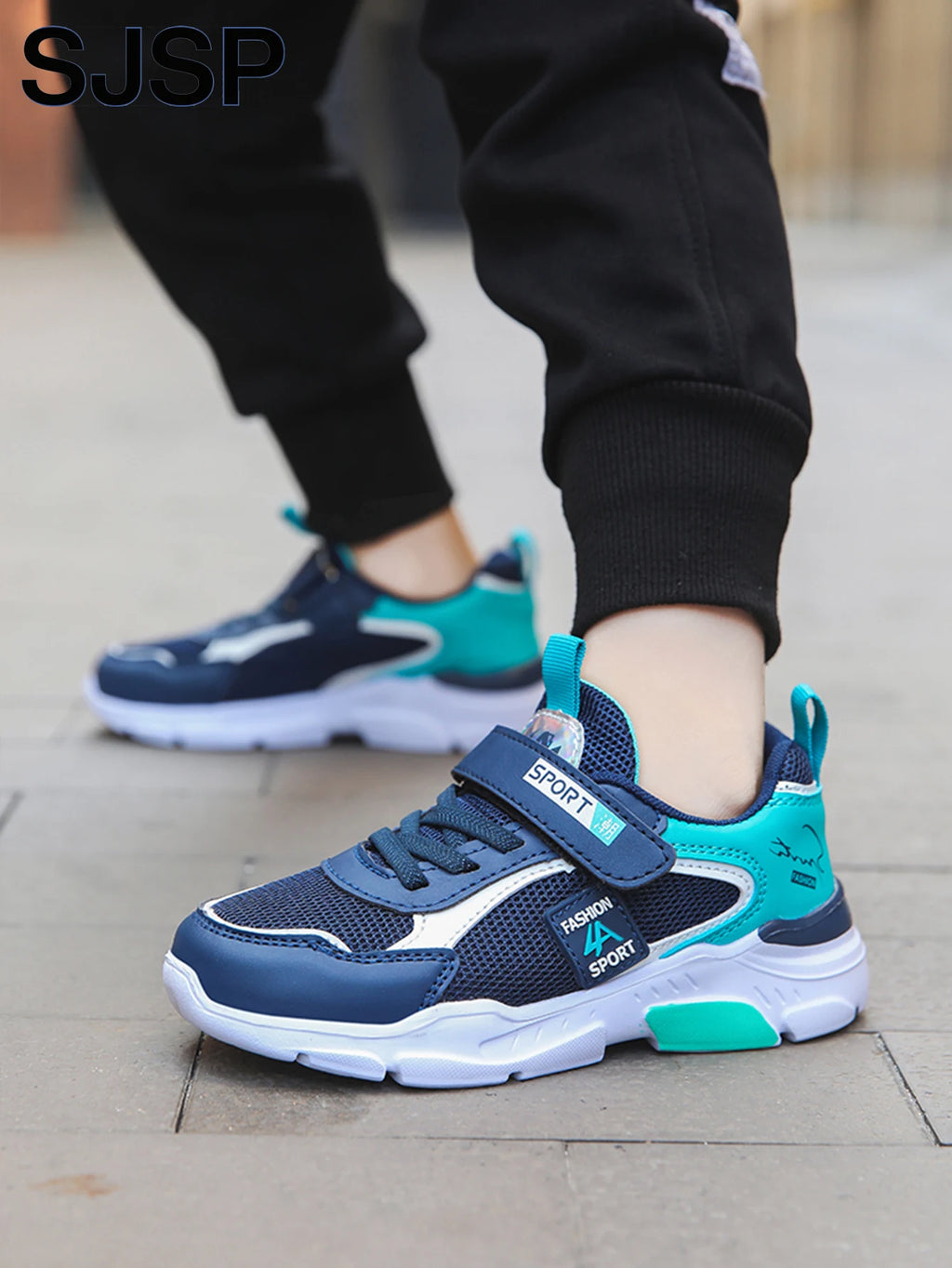 Zapatos deportivos para niños, zapatos deportivos informales transpirables de malla de moda, zapatos para correr ligeros, cómodos