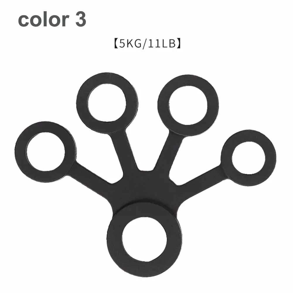 Tcare-expansor de mano de silicona, agarre de mano para dedo, camilla de entrenamiento para dedo, bandas de resistencia para ejercicio de muñeca, Fitness