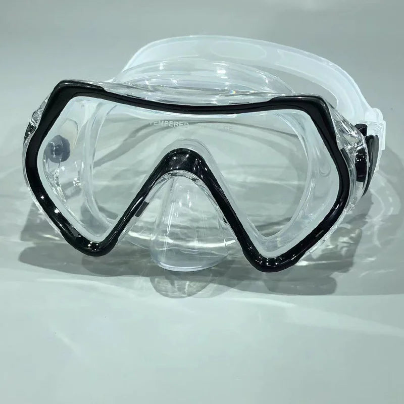 Set de Gafas de Snorkel para Niños con Cubierta Nasal, Máscara de Buceo Antivaho, Equipo de Natación, Vidrio Templado 180 °   Niños y niñas de 3 a 10 años