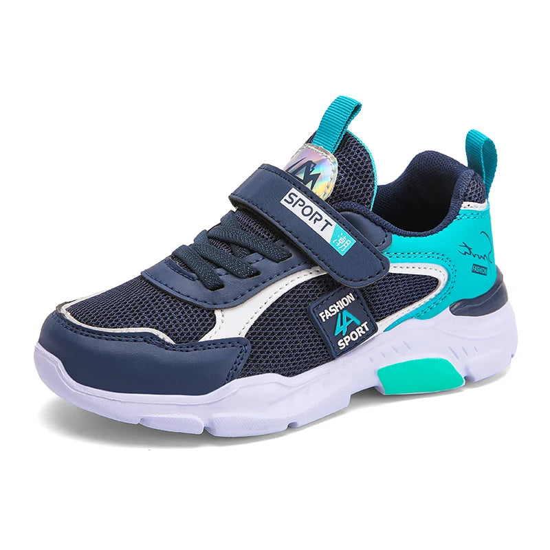 Zapatos deportivos para niños, zapatos deportivos informales transpirables de malla de moda, zapatos para correr ligeros, cómodos