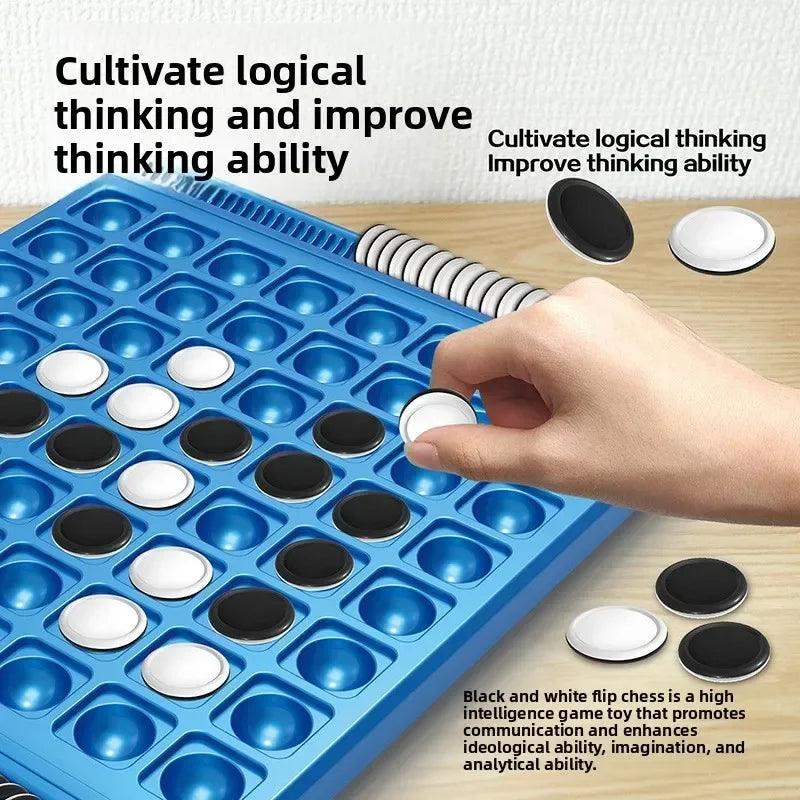 Juego de Estrategia de Doble Cara para 2 Jugadores, Entrenamiento de Lógica, Educativo, Rompecabezas para el Cerebro