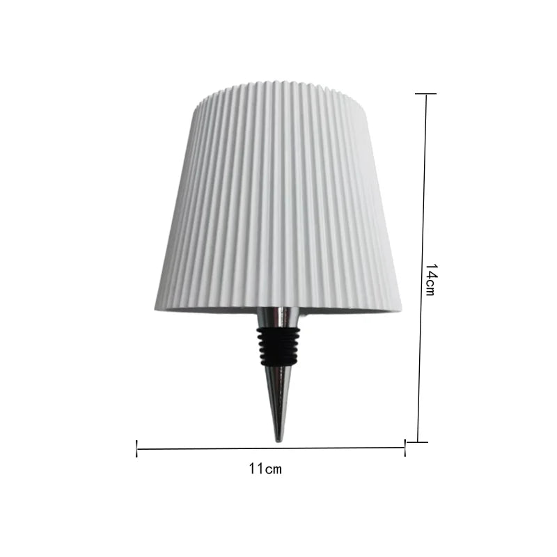 Lámpara de mesa inalámbrica para botellas, Control táctil de 3 colores y lámpara de noche con atenuación continua para Bar, botellas de vino, decoración de luces de escritorio