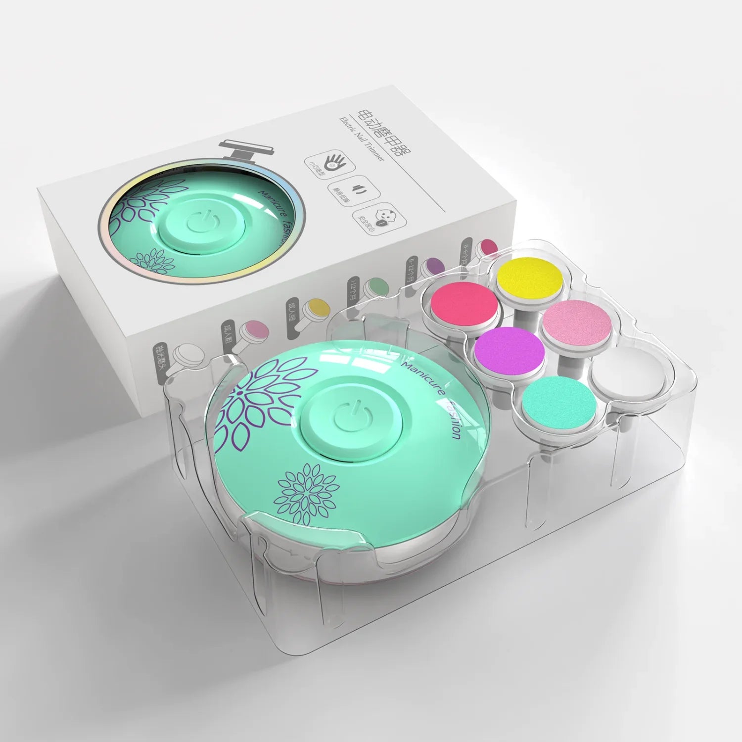 Cortauñas Eléctrico para Bebés, Herramientas para Pulir Uñas Infantiles, Tijeras de Manicura para Bebés, Kits de Higiene para Bebés, Cortauñas para Recién Nacidos