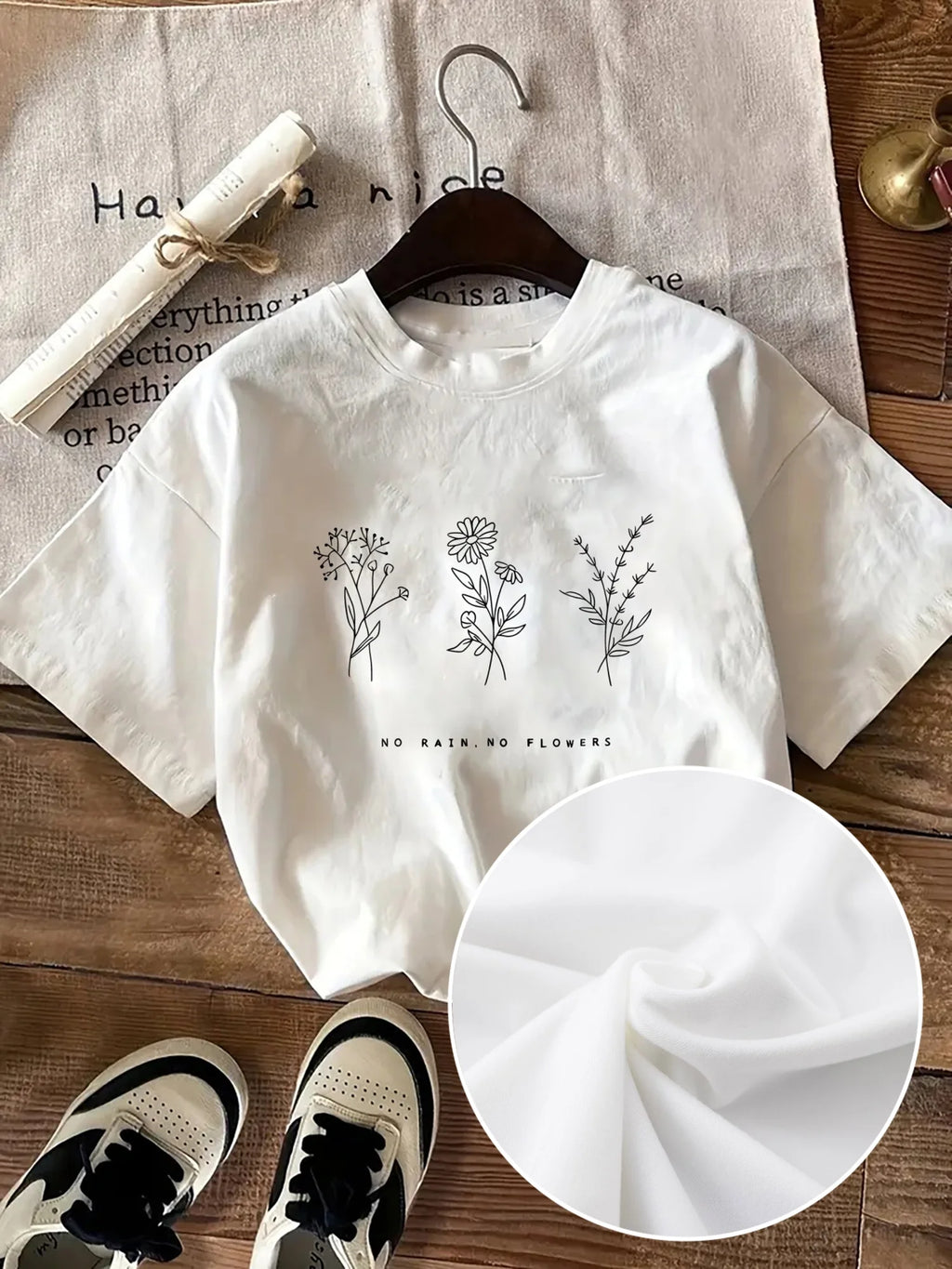 Ropa de verano para hombres y mujeres, camisetas informales de manga corta con cuello redondo y estampado de flores para mujer