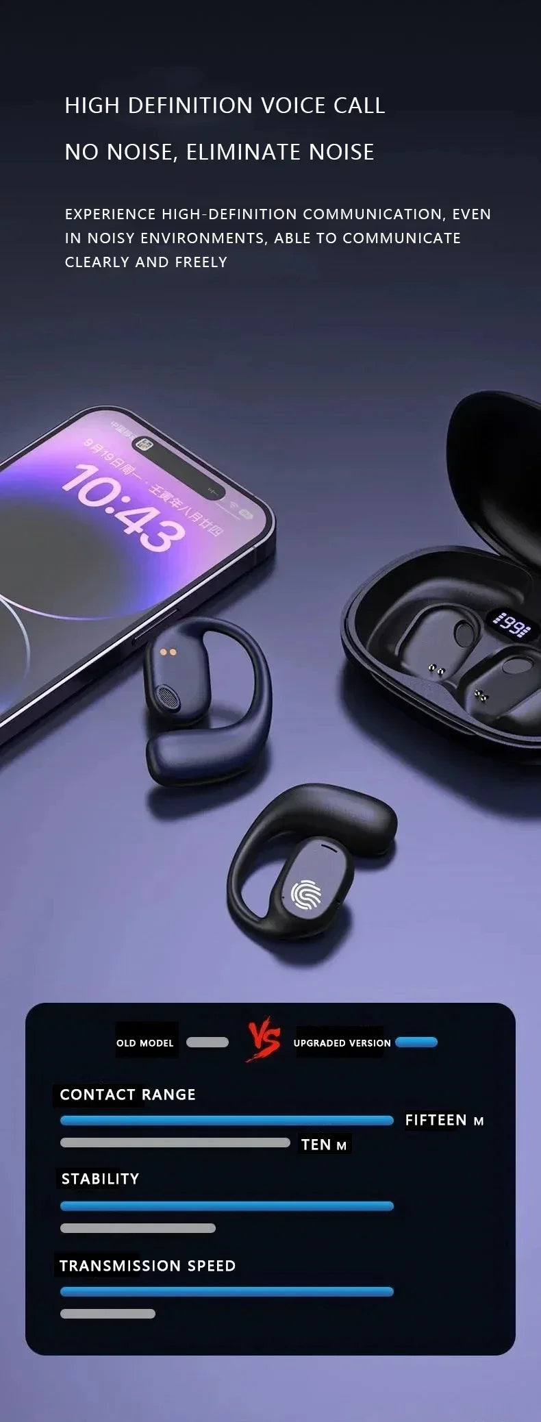 Auriculares Lenovo de conducción ósea, auriculares inalámbricos deportivos con Bluetooth 5,3, HiFi 9D, estéreo, resistentes al agua, TWS, Control táctil, cancelación de ruido