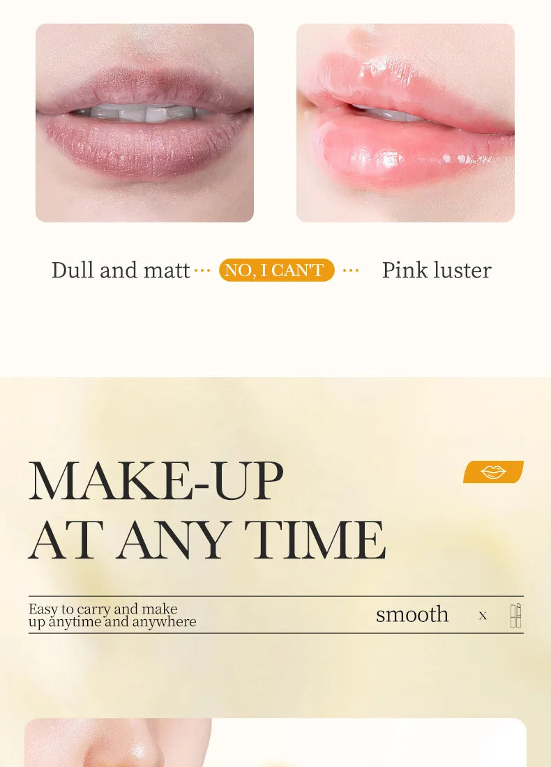 BIOAOUA vitamina E miel bálsamo labial hidratante antigrietas nutritivo lápiz labial labios productos para el cuidado de la piel