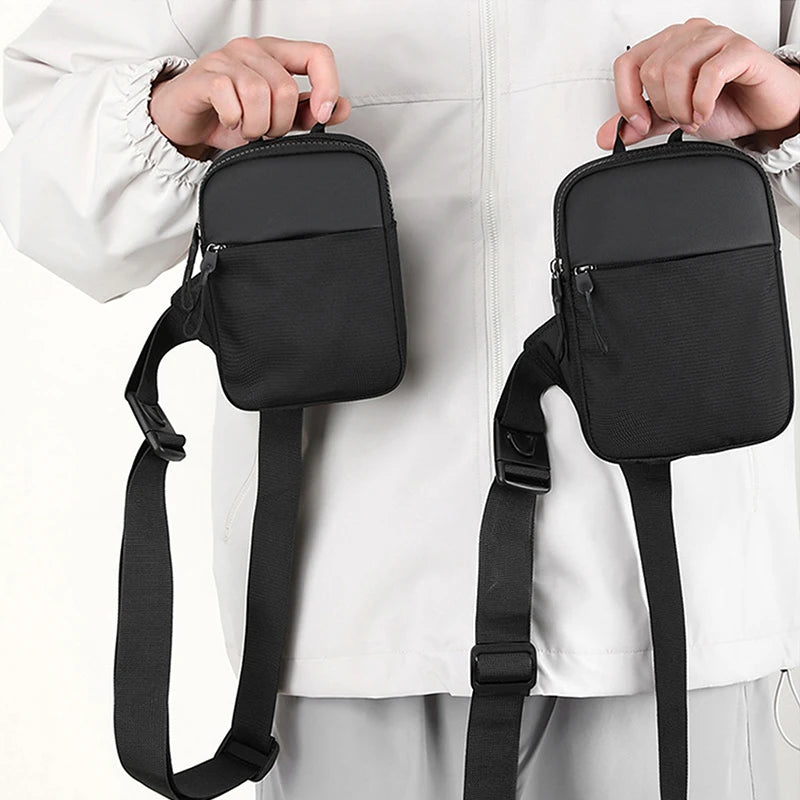 1Pieces Men's Chest Bag Fashion Small Canvas Shoulder Crossbody Bags Outdoor Mountaineering Bag Christmas Gifts