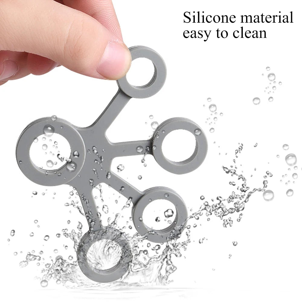 Tcare-expansor de mano de silicona, agarre de mano para dedo, camilla de entrenamiento para dedo, bandas de resistencia para ejercicio de muñeca, Fitness
