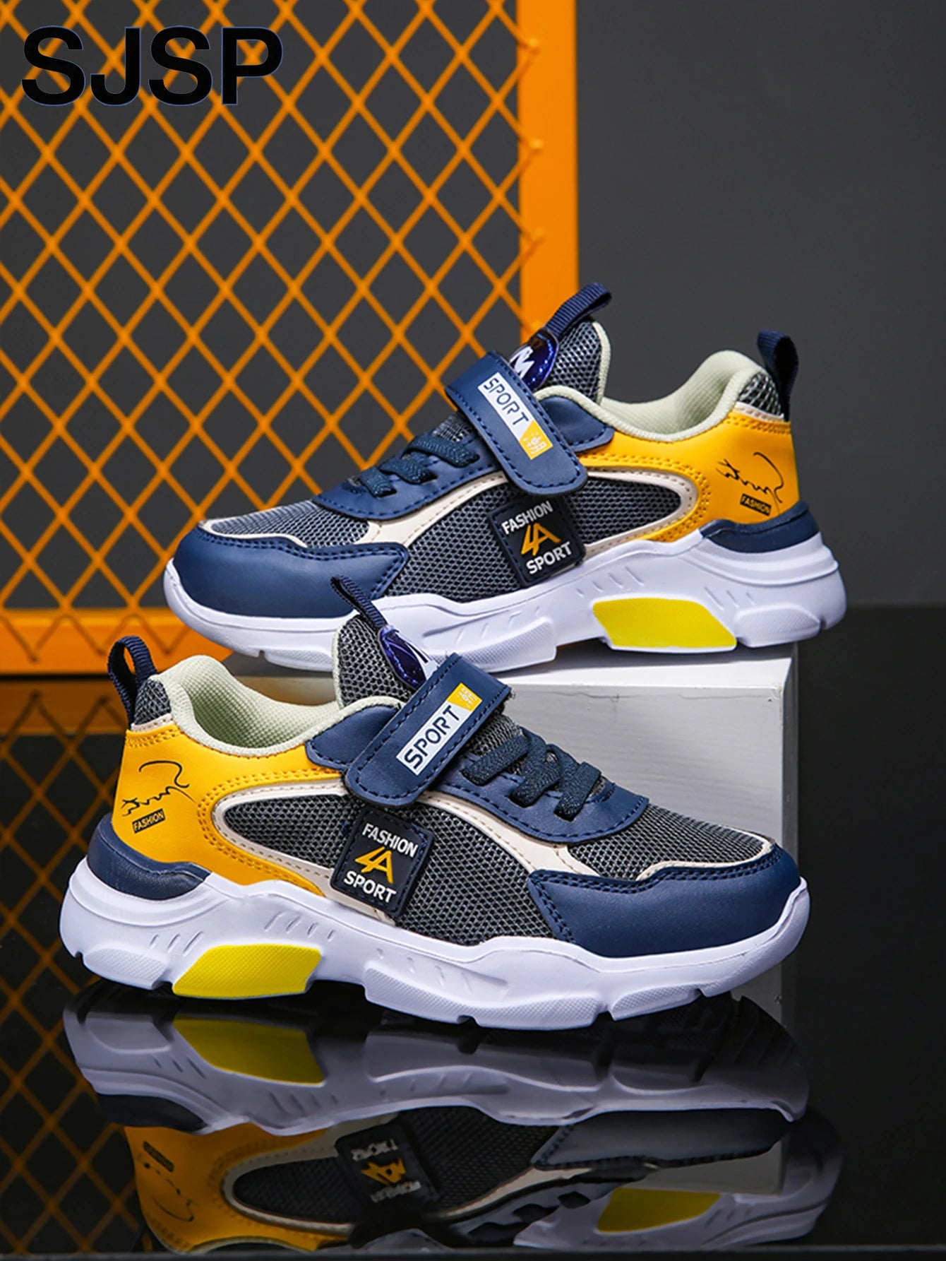 Zapatos deportivos para niños, zapatos deportivos informales transpirables de malla de moda, zapatos para correr ligeros, cómodos