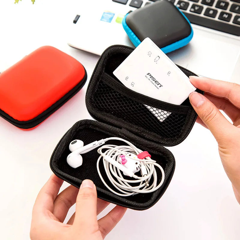 Caja de Almacenamiento para Cables de Carga con Diseño de Conejito Miffy, Organizador de Cables de Datos y Auriculares de Viaje, Estuche para Monedas y Llaves para Mujer
