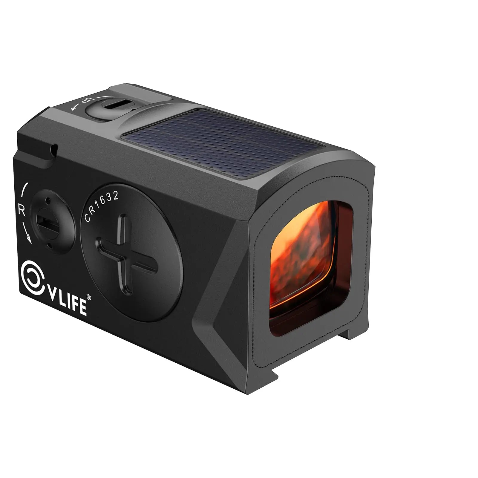 CVLIFE Solar-PowerRed Dot Sight Optical Reflex Scope 2 MOA Dot y 30 MOA Circle Motion Wake-Up Vighting con placa adaptadora para MOS