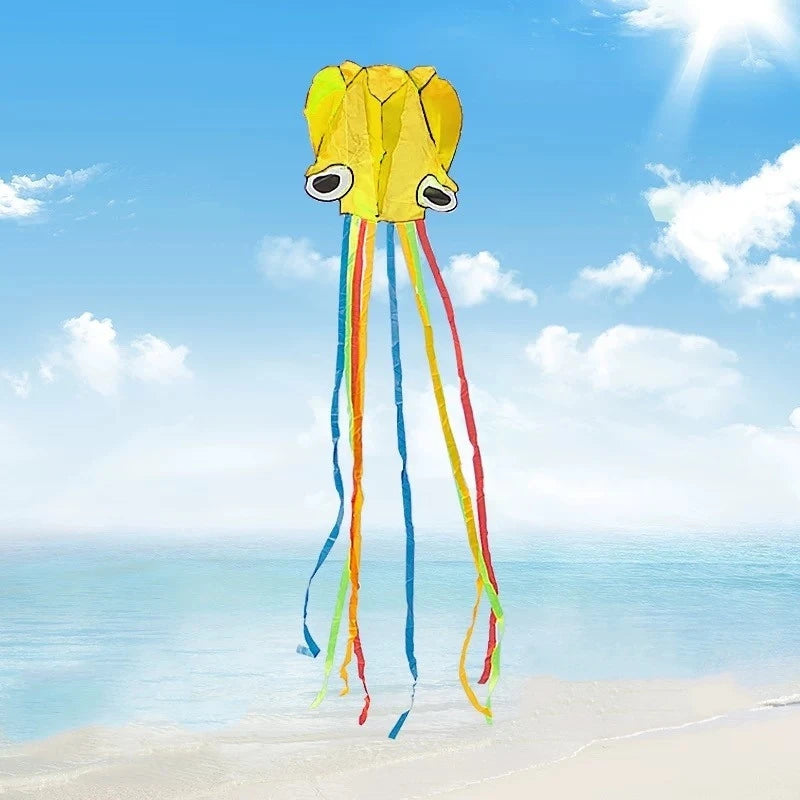 Cometas de pulpo, juguetes de jardín, cometa voladora, cometas inflables profesionales de parapente, cometa suave con cuerda, cometa dragón, cometa de exterior con alerón