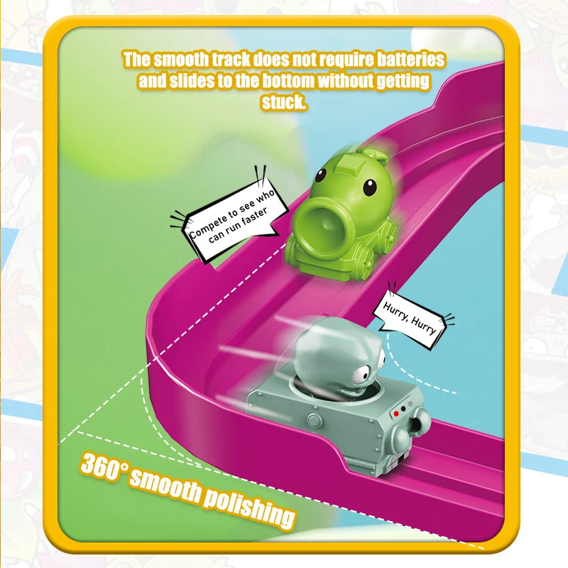 Nuevo Juguete de Tren de Aventura Plants Vs Zombies 2024, Chomper Peashooter, Juguetes Educativos, Juguetes para Adolescentes, Regalos
