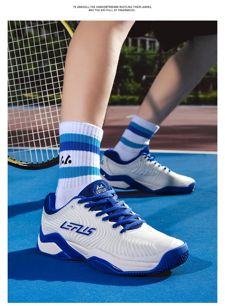 Zapatillas de tenis profesionales para hombres y mujeres, zapatillas de bádminton y voleibol transpirables para entrenamiento deportivo de interior, competición antideslizante