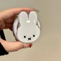 Soporte magnético para teléfono Kawaii Miffy Rabbit, soporte portátil telescópico de dibujos animados, soporte magnético para Airbag para teléfono móvil, regalo de cumpleaños para niña