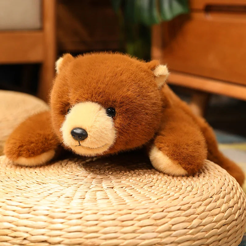 Panda de peluche cómodo Animal suave de peluche mapache zorro oso cojín de suelo regalos de cumpleaños almohada suave juguetes para niñas regalo decoración de la habitación