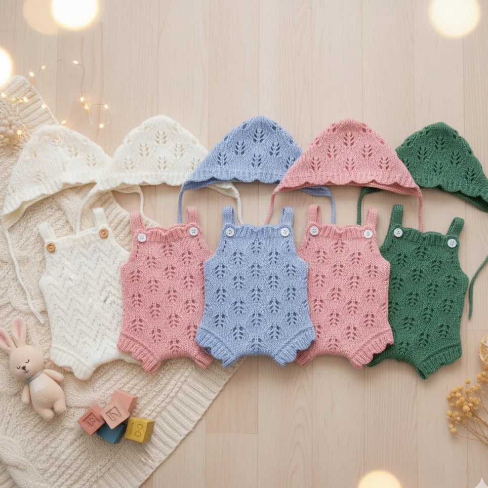 5 Styles Cutest Sweather Outfits for Size 10-12 Inch Bebe Reborn Dolls Soft Touch Feeling Handmade High Quality Clothes With Hat