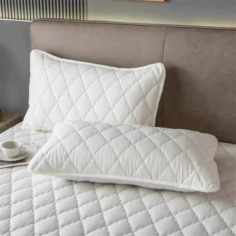 1/2 piezas funda de almohada impermeable antimanchas funda de almohada lavable a máquina decoración de dormitorio adecuada para niños y mascotas