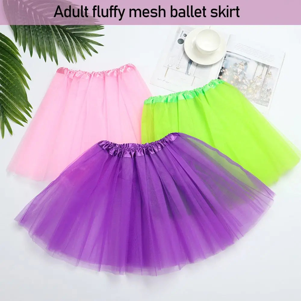 Faldas de Ballet Elásticas y Plisadas para Baile y Fiesta, Tutús, Faldas Voluminosas, Petticoat Estilo Lolita