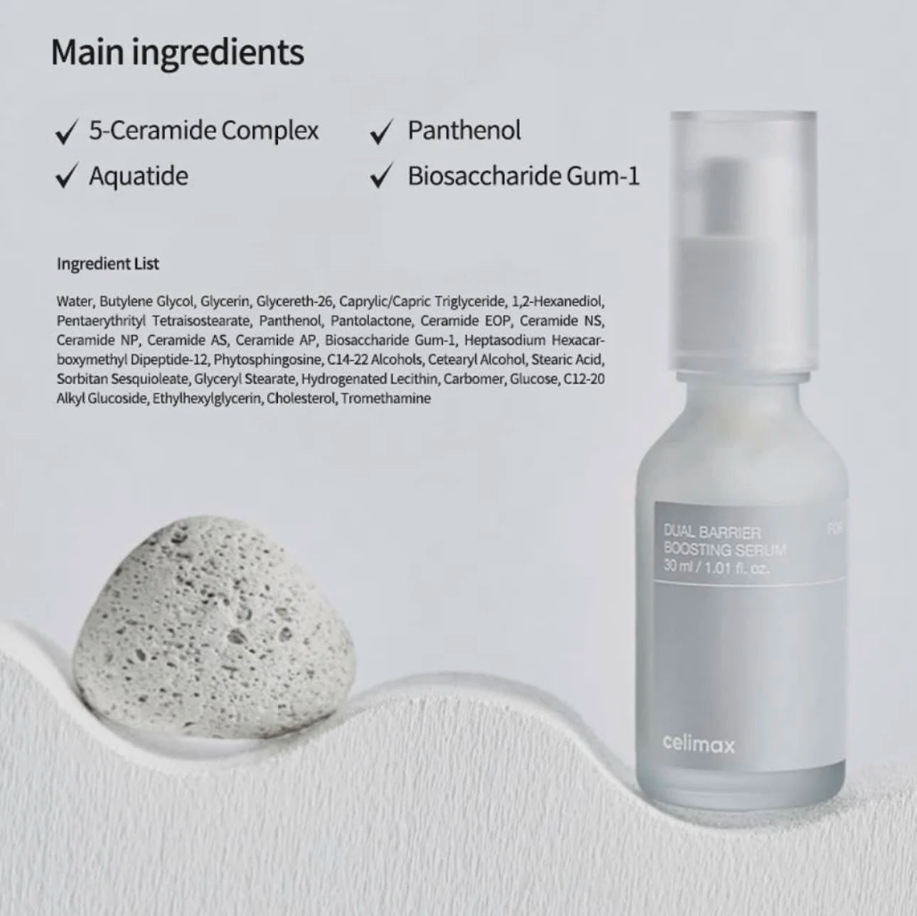 Suero Celimax de Doble Barrera para Piel Seca y Sensible, Calmante, Nutritivo Profundo e Hidratante, Esencia Facial Coreana Original