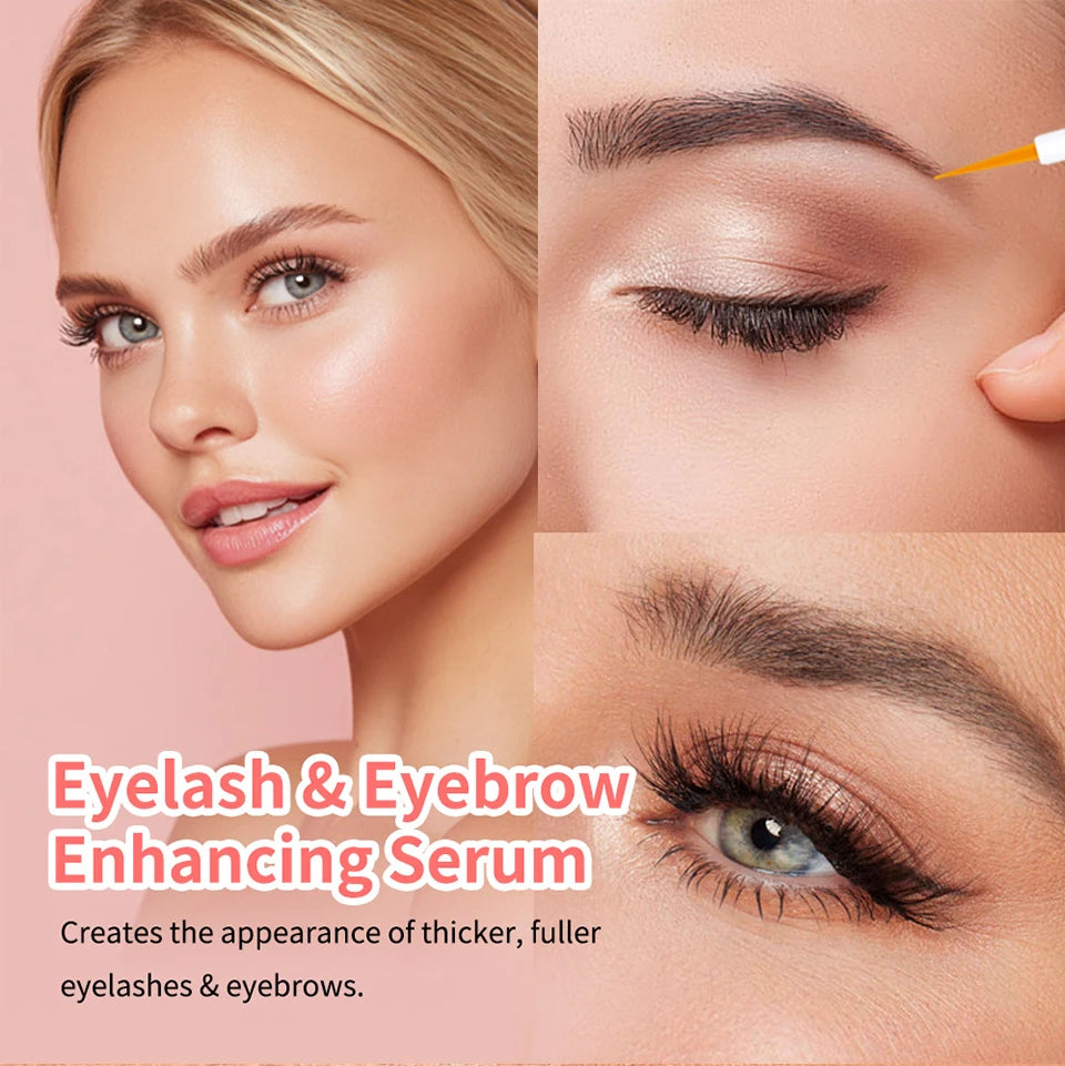 Suero potenciador de cejas, ingredientes naturales nutritivos para pestañas más largas, más gruesas y más abundantes, maquillaje de ojos, cosméticos