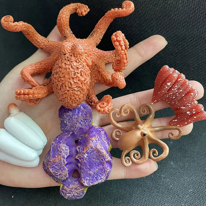 Modelo de biología de simulación para niños, juguete de planta Animal, ciclo de crecimiento de vida, juego de juguetes Montessori para niños, material didáctico, juguetes educativos