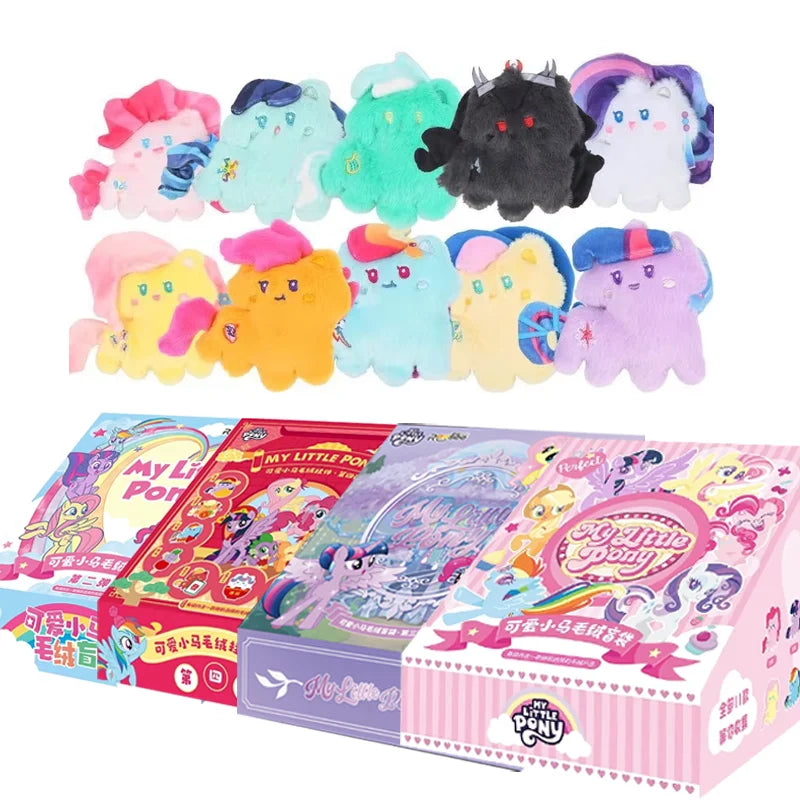 Nuevo Colgante de la Serie My Little Pony en Caja Sorpresa V1 V2 V3 V4, Muñeco de Peluche Original de My Little Pony, Lindo Colgante de Moda, Regalo Navideño