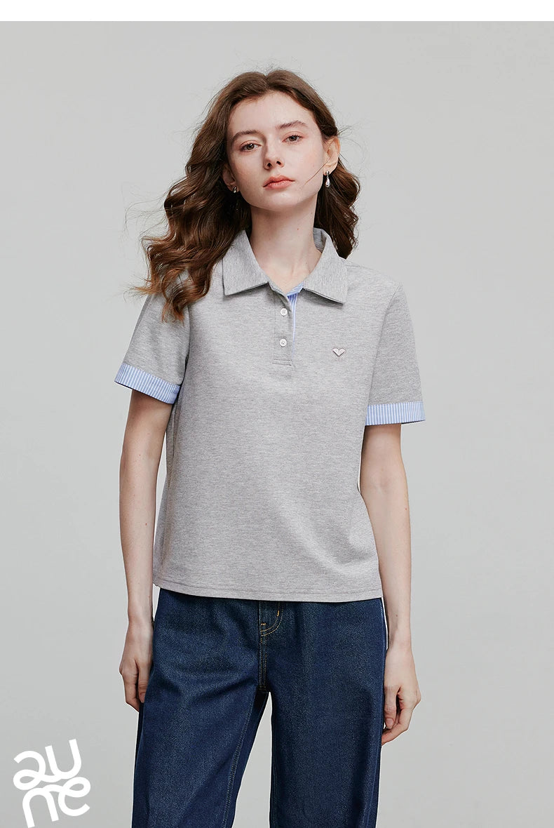 TOYOUTH Camiseta de manga corta para mujer, camisetas nuevas de primavera 2025 8521007