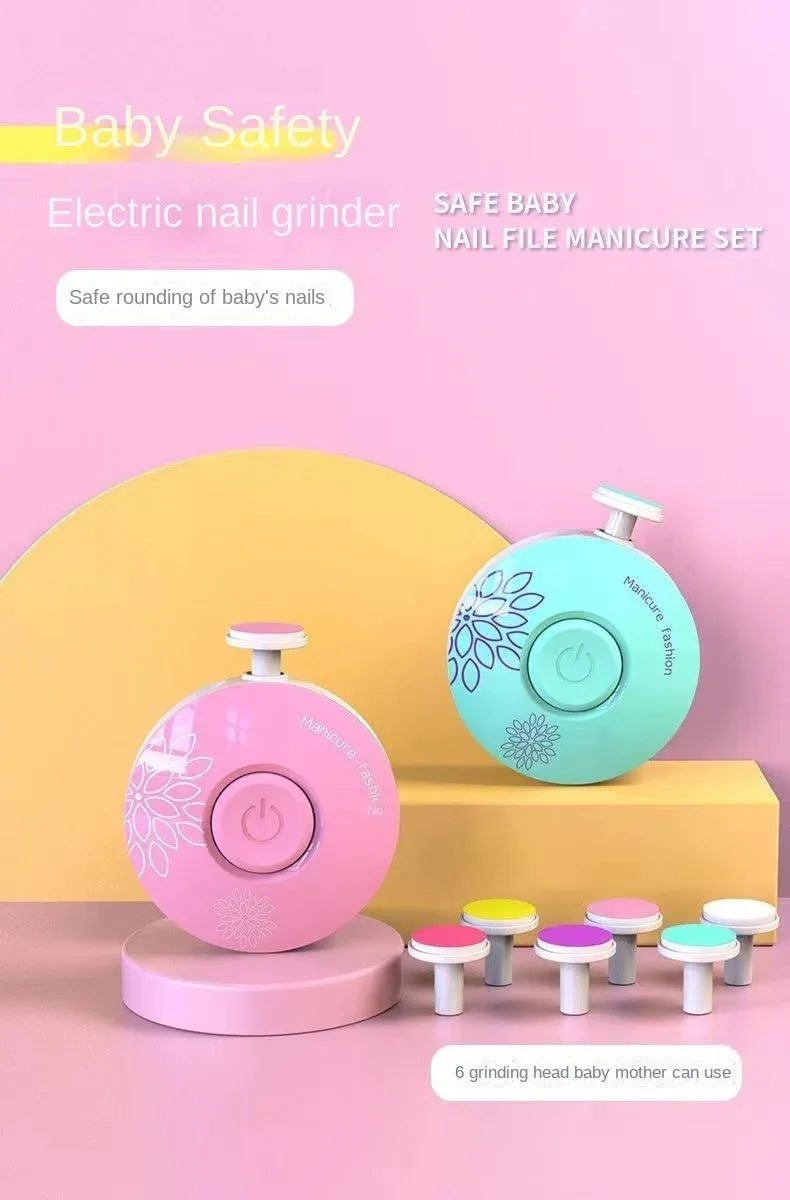 Cortauñas Eléctrico para Bebés, Herramientas para Pulir Uñas Infantiles, Tijeras de Manicura para Bebés, Kits de Higiene para Bebés, Cortauñas para Recién Nacidos